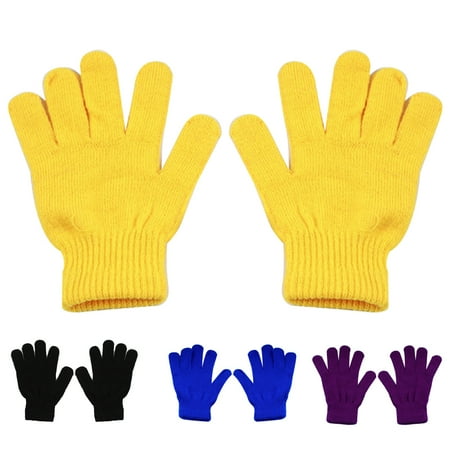 

Zhaomeidaxi 1 Pair Winter Magic Gloves Adult Knit Gloves Warm Stretchy Knit Gloves One Size Fits Men Women Teens