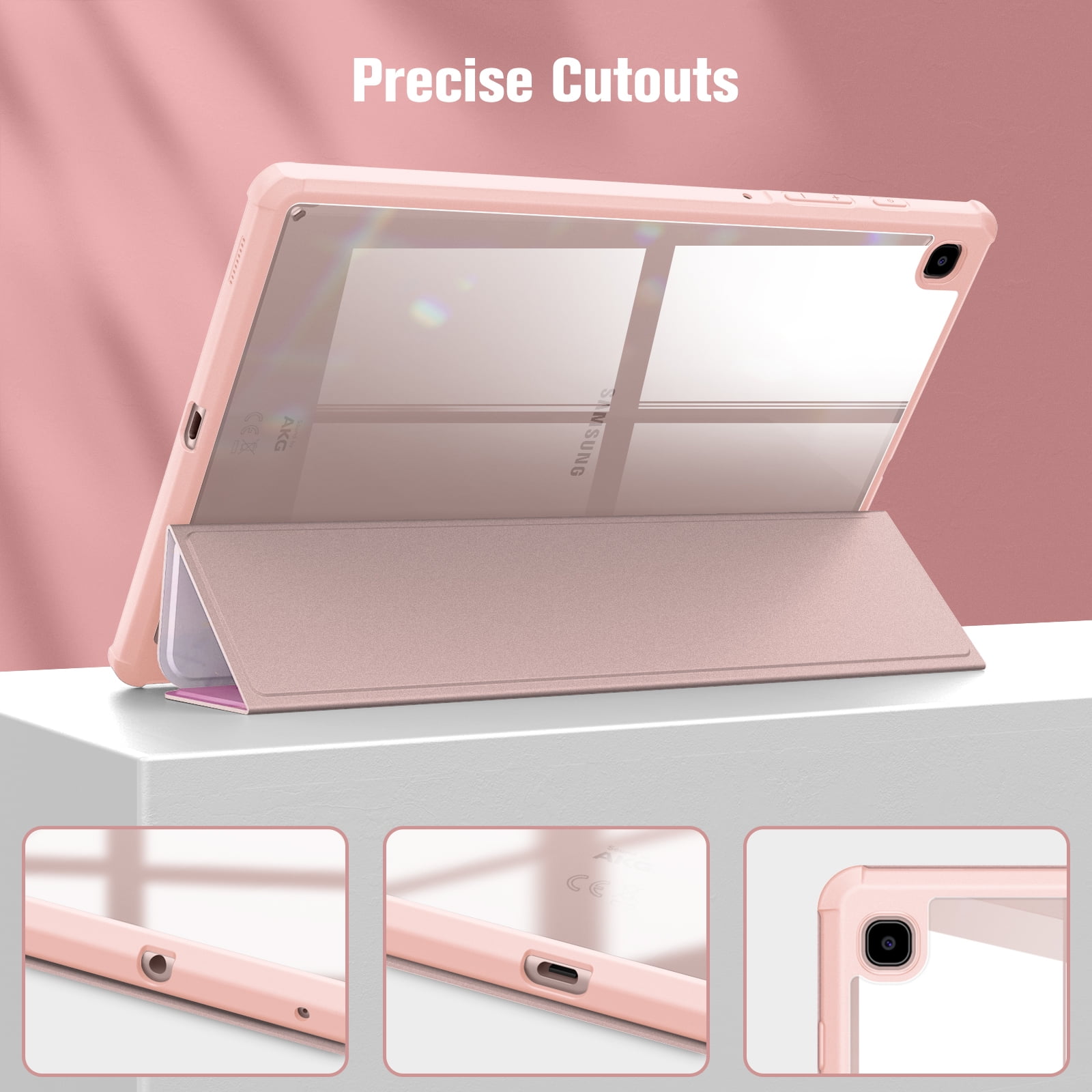 Pink Stickers Samsung Galaxy Tab S8 Clear Case