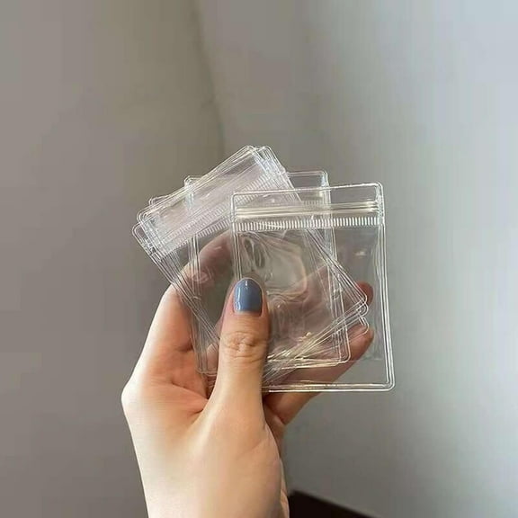 ITSELFER 100 Pcs Jewelry Storage Bags Mini Bags Small Plastic Bags Clear Jewelry Bags Earring Bags Sealed Bags For Small Business