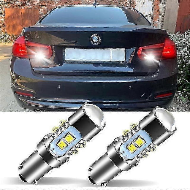 2pcs LED Backup Light Blub Reverse Lamp H21W BAY9S 64136 Canbus For BMW F30 F80 F31 G30 F90 F11 G31