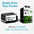 thumbnail image 2 of 932XL Ink Cartridges Compatible for 932 932 XL Ink Cartridge for Officejet 6100 6600 6700 Printers（2 Pack）, 2 of 9