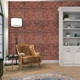 thumbnail image 3 of UMIGGEE Red Brick Wallpaper Peel and Stick Wallpaper Brick Wallpaper 17.5-in x 118-in Self-Adhesive Removable Decorative Contact Paper for House Decoration PVC DIY, 3 of 9