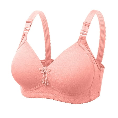 

hoksml Bras For Women Bra No Rims Comfortable Breathable Anti-exhaust Base Top Solid Underwear Lingerie For Women Clearance