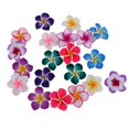 thumbnail image 2 of tredstone 20 Pieces Mixed Color Flower Polymer Clay Beads Findings Jewelry Making 35mm, 2 of 9