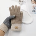 thumbnail image 1 of Guantes de invierno elásticos con pantalla táctil para mujer y niña, manoplas de punto suaves y cálidas, guantes de copo de nieve para mujeres y hombr, 1 of 5