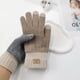 thumbnail image 1 of Guantes de invierno elásticos con pantalla táctil para mujer y niña, manoplas de punto suaves y cálidas, guantes de copo de nieve para mujeres y hombr, 1 of 5