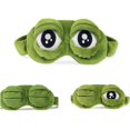 thumbnail image 1 of (vert)masque Pour Les Yeux, Quilt Visage Visage Endormi Drle Nouveaut Grenouille De Bande Dessine Couverture De L'oeil Masque De Voyage De Sommeil, 1 of 5
