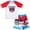 White, variant on Transformers Optimus Prime Big Boys Rash Guard and Swim Trunks Outfit Set Toddler to Big Kid