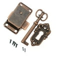 thumbnail image 4 of Retro Furniture Drawers Door Lock Set Decorative Lock with Key, Vintage Latch Decorative Door Lock, 4 of 8