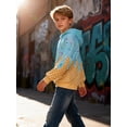 thumbnail image 3 of Lanbubble Boys' 3D Graphic Pullover Hoodie Long Sleeve Hooded Sweatshirt with Kangaroo Pocket Sizes 7-14Y, 3 of 6