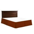 thumbnail image 1 of Brushed Microfiber 1800 Series Bed Skirt Solid 1PC Bed Skirt with 27" Drop (Olympic Queen, Chocolate)- Pleated Sides and Split Corners, Wrinkle & Fade Resistant, Easy to Care, 1 of 5