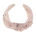 thumbnail image 5 of Unique Bargains 1 Pc Cute Colored Diamond Knotted Headband Headbands for Women Pink, 5 of 5