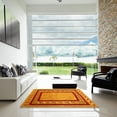 thumbnail image 7 of Ahgly Company Machine Washable Indoor Round Contemporary Dark Orange Area Rugs, 3' Round, 7 of 7
