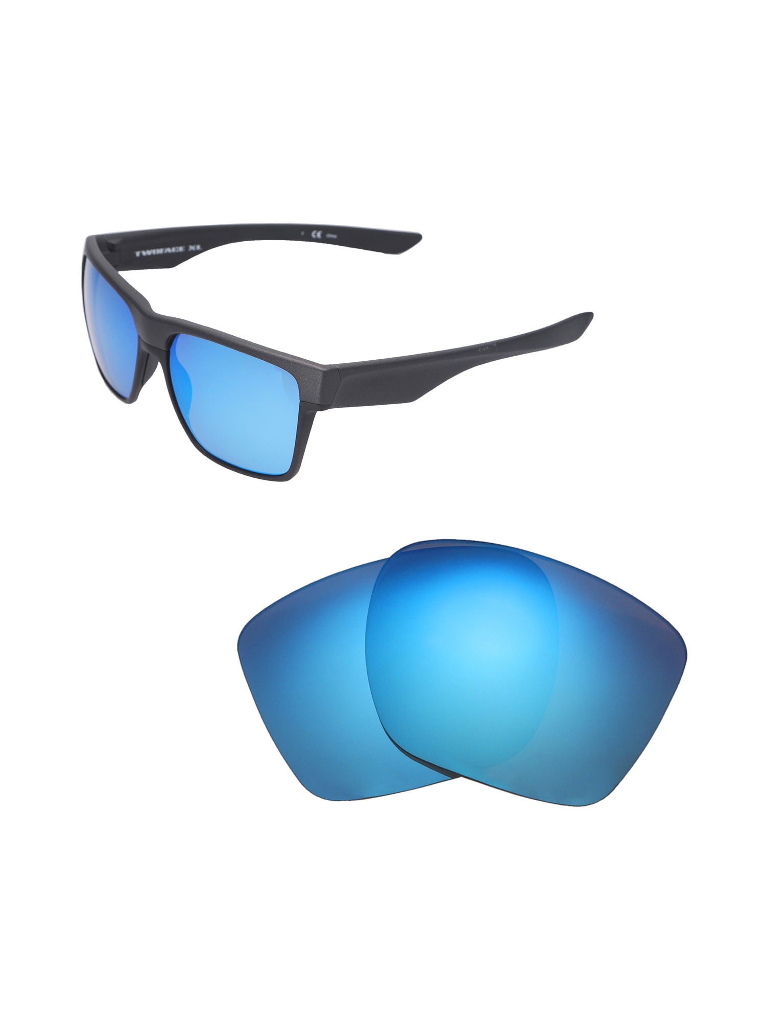 Walleva Fire Red Polarized Replacement Lenses for Oakley TwoFace