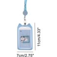 thumbnail image 2 of Dosaele 4 Pcs Porte-Badge en Forme d'Oreille de Chat Réglable avec Lanière Rétractable Étui Protecteur de Nom en Forme d'Animal de Dessin Animé Transparent Étanche Vertical, 2 of 5