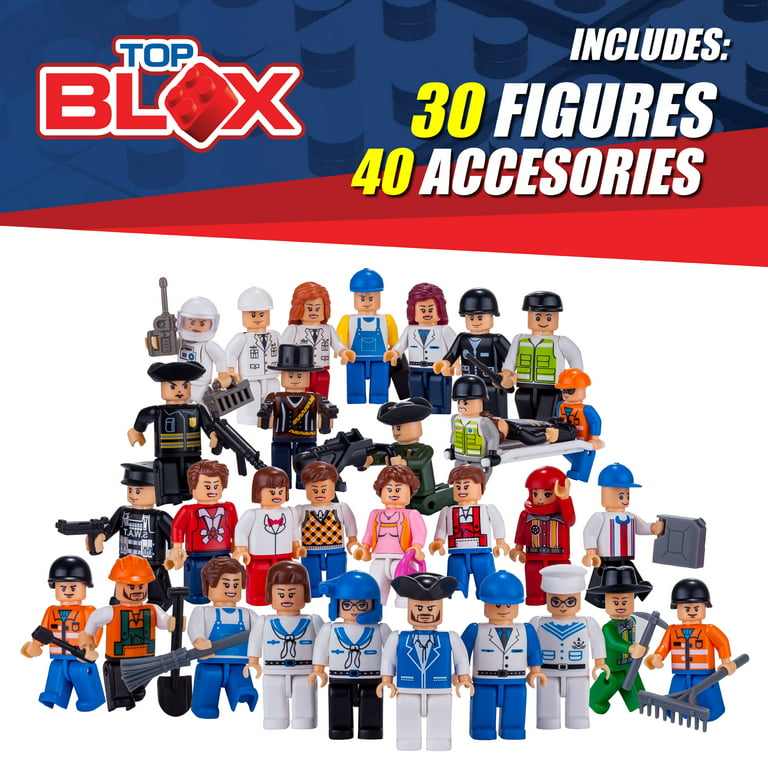 Creative Kids Ultimate Minifigure Collection – Lego Compatible Bulk  Building Blocks Expansion Pack w/ 30 Unique Minifigures & 40 BONUS  Accessories
