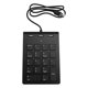 thumbnail image 1 of Mini Teclado Numérico con Cable USB y Concentrador de 3 Puertos USB 2.0, 18 Teclas, para Contabilidad Bancaria., 1 of 5