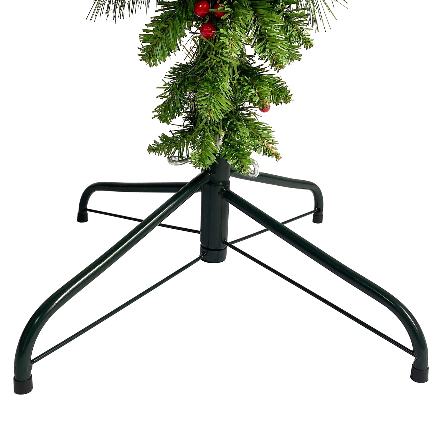 Kadyn 7.4 Ft Upside Down Green Christmas Tree Hinged Spruce Full Tree, Artificial Holiday Christmas Pine Tree for Home, 1500 Branch Tips, Green