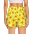 thumbnail image 2 of Lsque Sunflowers2 Printed Women's Running Shorts with Liner Pockets,Elastic Quick Dry Workout Athletic Gym Yoga Shorts,Womens High Waist Shorts-X-Large, 2 of 9