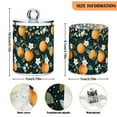 thumbnail image 5 of Yayeee 4 Pack Qtip Holder Bathroom Cotton Swab Canister with Lid Clear Dispenser Set, Green Oranges, 5 of 6