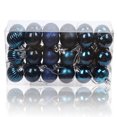 thumbnail image 4 of Bearachild 30 piezas de bolas de Navidad adornos inastillables decoraciones para árboles de Navidad juego de bolas colgantes para decoración de fiesta de Kits de decoración para fiestas azul oscuro Bearachild HA007626-04B, 4 of 6