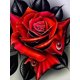 thumbnail image 1 of Juego de pintura de diamante 5D para niños adultos de 30 x 40 cm, rosa roja, manualidades de bordado de diamantes, juego de pintura de diamantes de imitación de cristal en lienzo, adecuado para decora, 1 of 5