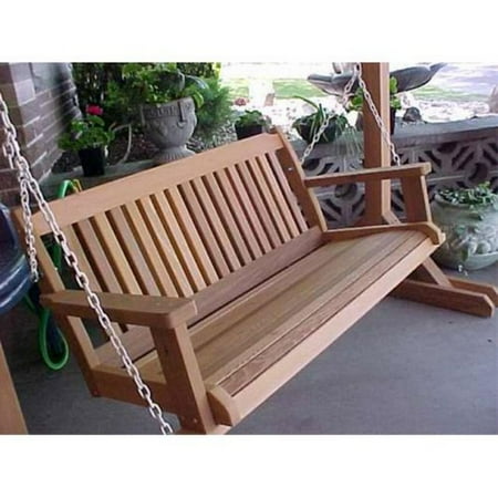 Wood Country Cabbage Hill 5 Ft Red Cedar Porch Swing