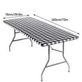 thumbnail image 3 of Tablecloth, Fitted Table Cover, Windproof Non Slip Checkered Vinyl Tablecloth for Outdoor Indoor Dining, Reusable Thick Flannel Back 30x72 Inch Oblong Tablecloth, 3 of 5