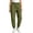 Army Green, variant on Gamviast Cargo Joggers for Kid Girls High Waisted Elastic Drawstring Utility Trousers with Large Side Pockets Casual Loose Fit Athletic Streetwear Pants for Hiking Black 14-15Years