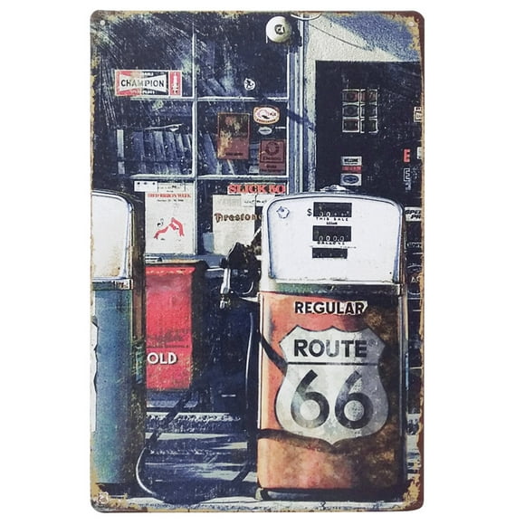 European And American Retro Metal Paintings Hanging Metal Poster