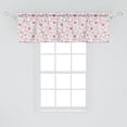 thumbnail image 2 of Ambesonne Candy Cane Window Valance, Holiday Food, 54" X 18", Red White Coconut, 2 of 3