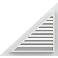 thumbnail image 4 of Ekena Millwork 30"W x 27 1/2"H Right Triangle Gable Vent - Right Side (38"W x 34 7/8"H Frame Size) 11/12 Pitch Functional, PVC Gable Vent with 1" x 4" Flat Trim Frame, 4 of 14