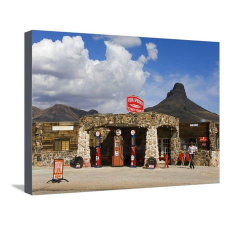 Historic Gas Station, Route 66, Cool Springs, Arizona, United States of America, North America Stretched Canvas Print Wall Art By Richard