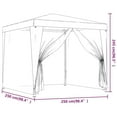 thumbnail image 3 of vidaXL Party Tent Outdoor Canopy Tent Gazebo Marquee with 4 Mesh Sidewalls, 3 of 8