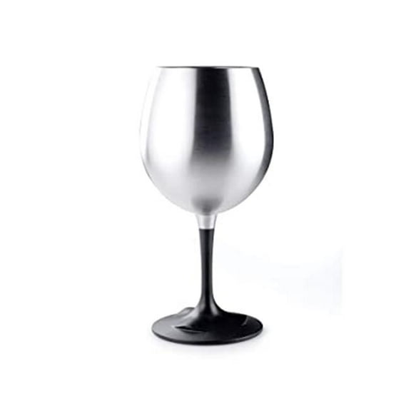 63341 8 oz Glacier Stainless Steel Glass, Cabernet