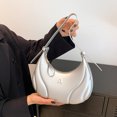 thumbnail image 1 of Bolsa De Hombro Bolsa de mano para mujer, Bolsa de cuero PU, Bolsa de mano elegante Simple, bandolera (plateado) Sywqhk Para Estrenar, 1 of 3