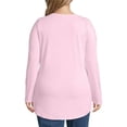 thumbnail image 4 of just my size plus-size women's lightweight split v-neck tunic, 4 of 4