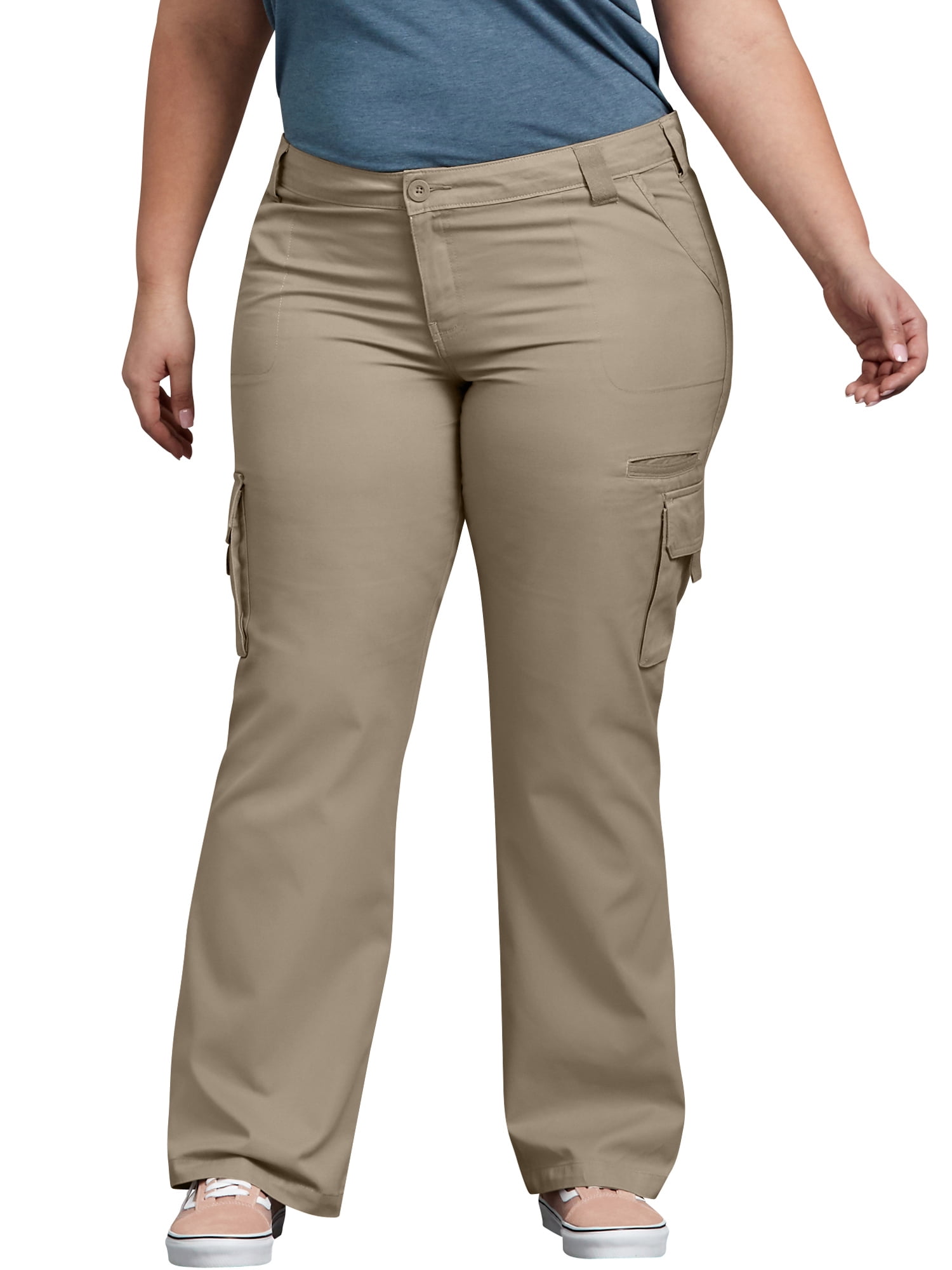 Women s Plus Size Relaxed Fit Cargo Pants Walmart