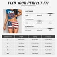 thumbnail image 5 of Fuzoiu Vintage American Flag Print Women's Workout Shorts,Workout Biker Shorts Women,Exercise Fitness Shorts,Scrunch Short, Athletic Shorts for Gym Yoga Running Sport Active-Large, 5 of 8