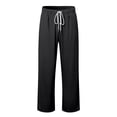 thumbnail image 3 of Rhuody Mens Pants High Waist Trousers With Button Solid Color Straight Leg Modern Chino Joggers Pants Casual Clothes Brick Red 3Xl, 3 of 5