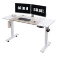 thumbnail image 2 of bilbil Bureau Debout Électrique à Hauteur Réglable de 55 x 24 Pouces, Bureau Debout pour Bureau à Domicile Intelligent - Réglages de Mémoire - Dessus Solide - Construction à Double Poutre - Technologie Anti-Collision, 2 of 4