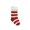 Red, variant on Handmade Knitted Christmas Stocking Red and White Striped Holiday Decoration with Hanging Loop, 18 Inches