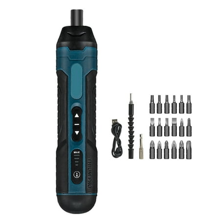 

Walmeck 200rmin Screwdriver Metal Bits Set Multifunctional Screwdrivers Repairing Tool Kit Max 5Nm Electric Screw Driver for Mobilephones Computers Home Appliances