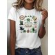 thumbnail image 1 of Camiseta De Mujer De Verano Ligera Básica Para Mochilero, Camping, Caminar1 Piece, 200g St. Patrick's Day Print Crew Neck T-Shirt - Fashionable Graphic Print T-Shirt For WomeCamisetas de verano para, 1 of 6