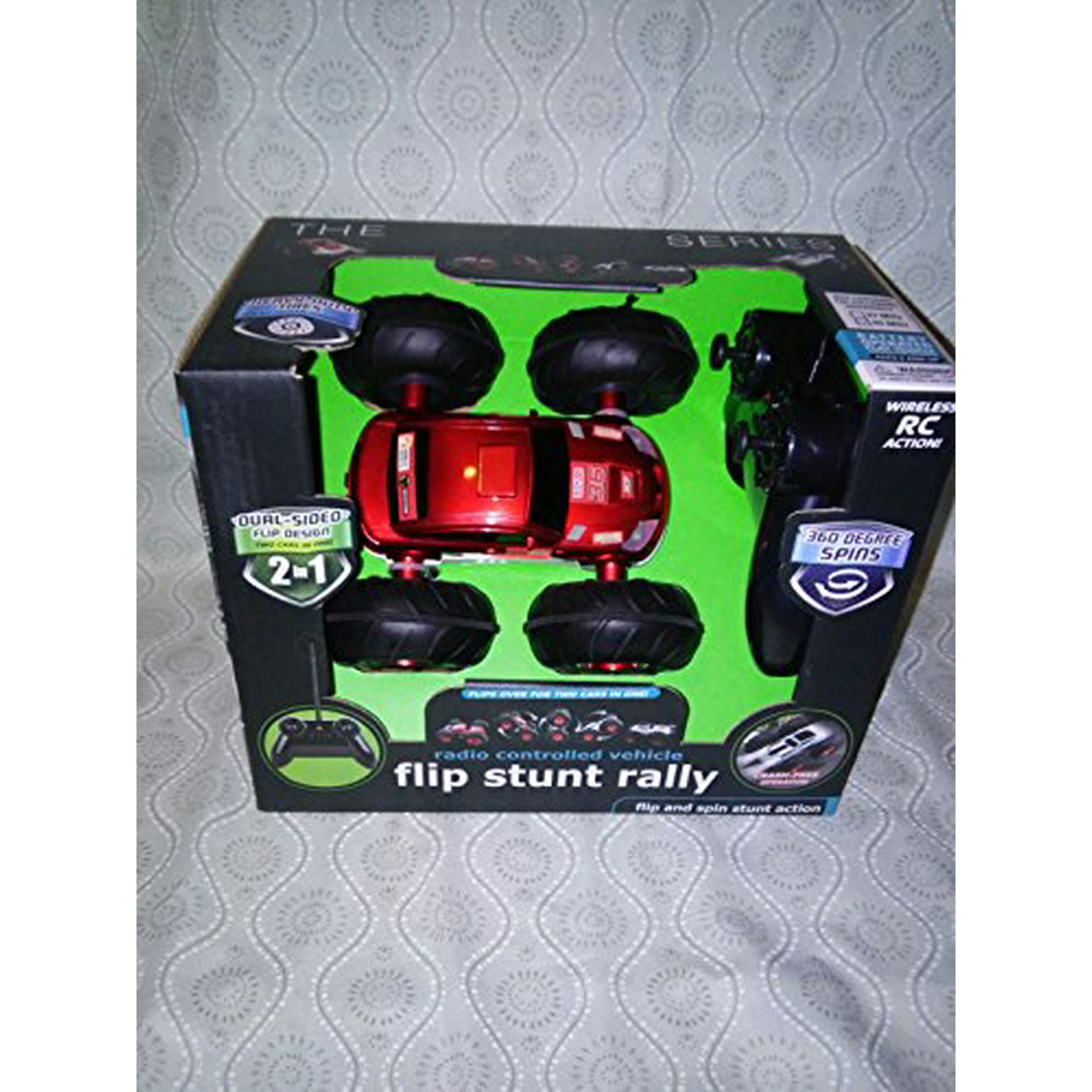 Black series radio controlled vehicle flip stunt rally hotsell