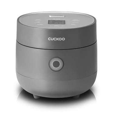 CUCKOO CR-0375FG 3 Cup (Uncooked) / 6 Cup (Cooked) Micom Rice Cooker & Warmer with Nonstick Inner Pot, 10 Menu Modes, LCD Display, Fuzzy Logic Tech, Auto Clean (Gray)