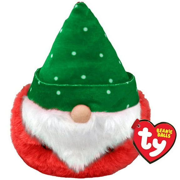 Ty Beanie Balls (Puffies) - Turvey the Christmas Gnome - Stuffed Animal