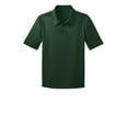 thumbnail image 5 of Port Authority Teen Unisex Regular Plain Short Sleeves Polo Dark Green Small, 5 of 6
