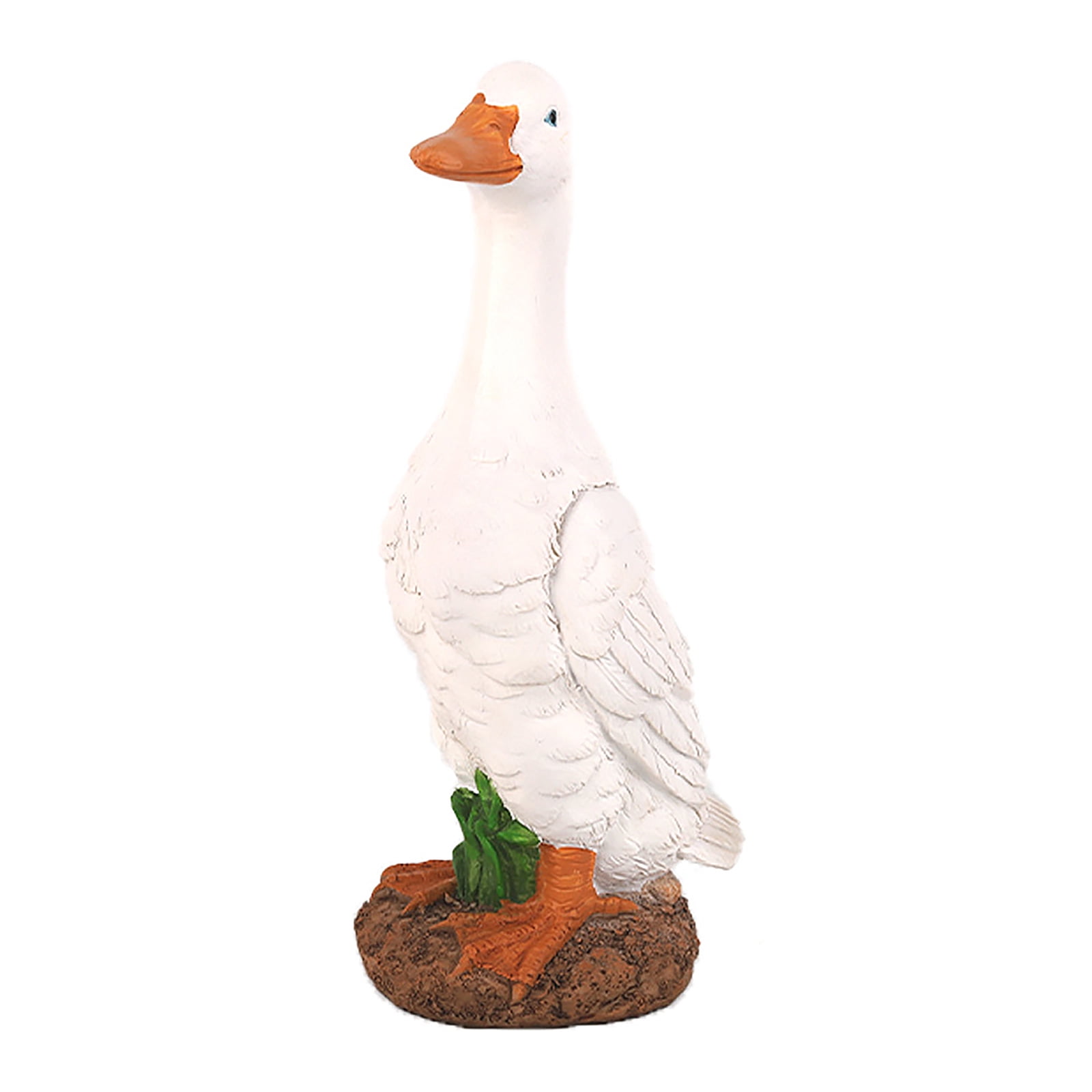Weather Resistant Indoor/Outdoor Standing White Duck Ornament Vivid Arts 
