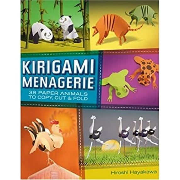 Pre-Owned Kirigami Menagerie: 38 Paper Animals to Copy, Cut & Fold (Paperback) 1600593186 9781600593185
